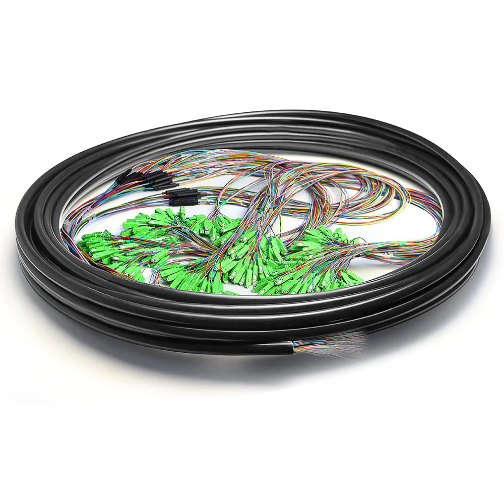 432 Cores SC / APC Fiber Optic Jumper Cables , G652D Simplex Fiber Patch Cord