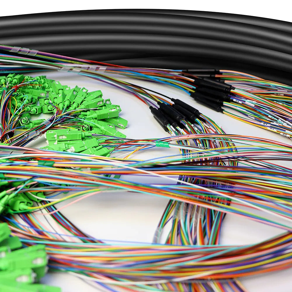 432 Cores SC / APC Fiber Optic Jumper Cables , G652D Simplex Fiber Patch Cord
