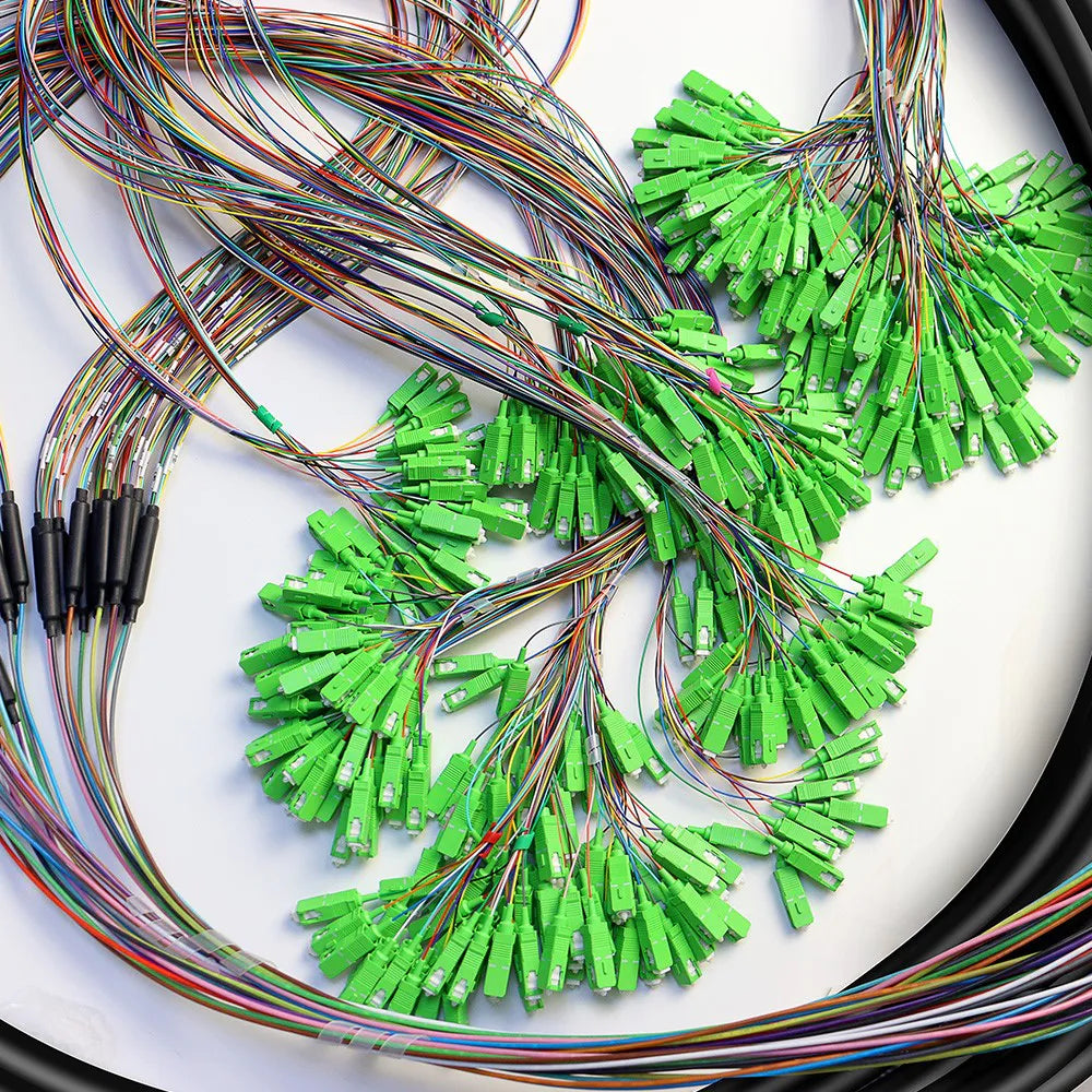 432 Cores SC / APC Fiber Optic Jumper Cables , G652D Simplex Fiber Patch Cord
