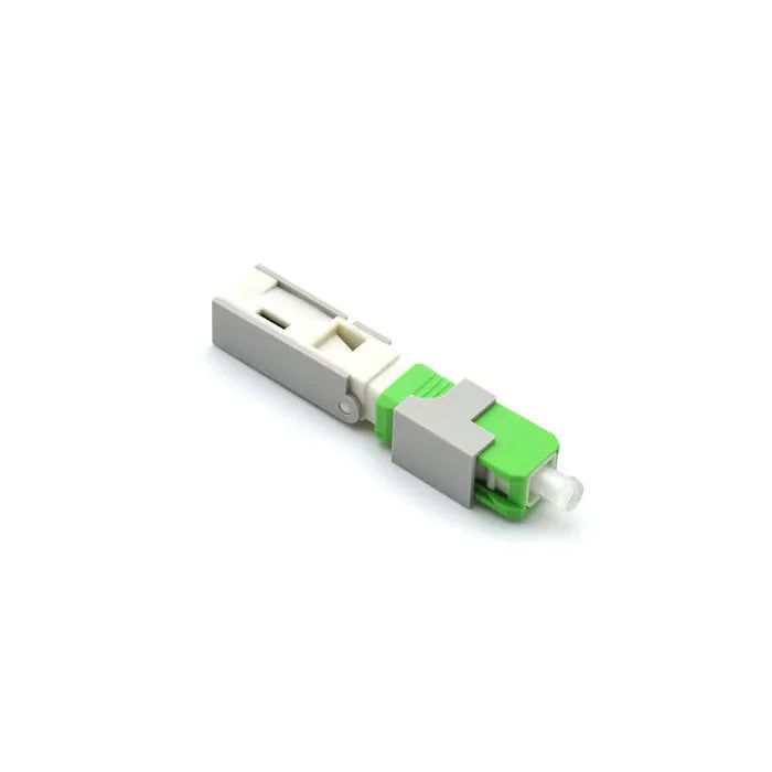 Clamshell Fiber Optic Fast Connector Green 55mm For FTTH Drop Cables