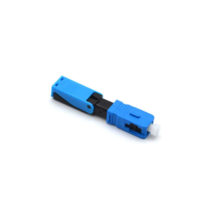 Green Fiber Optic Fast Connector 52mm Fiber Optic SC Connector For 2 x 3mm Drop Cables