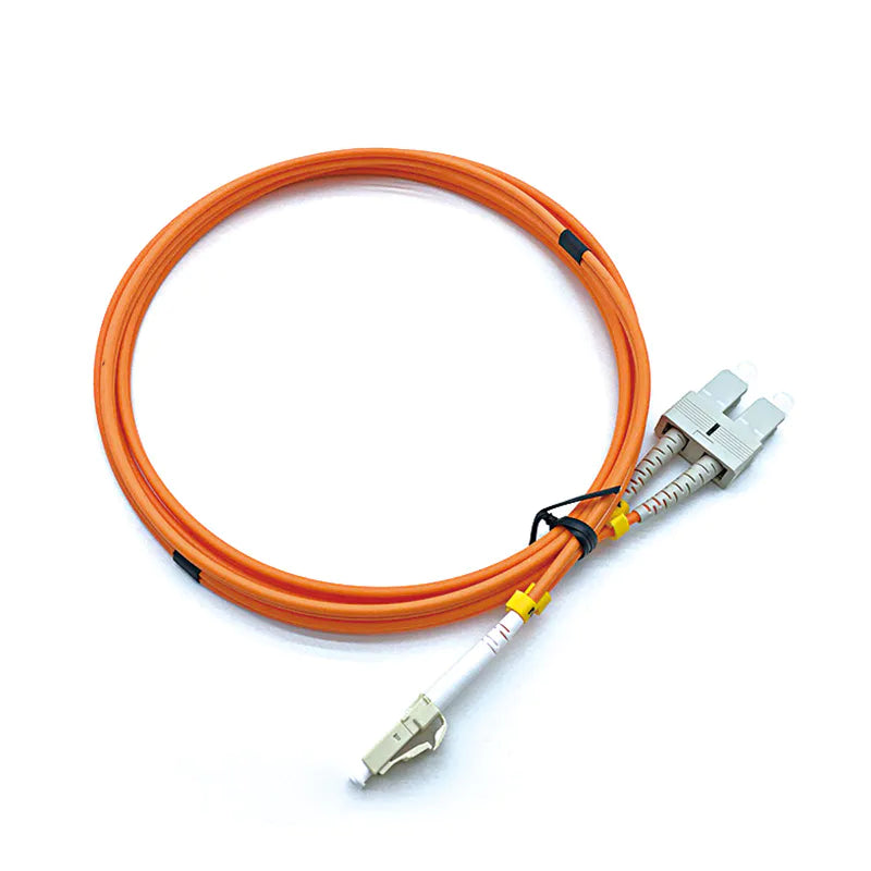 LC UPC to SC UPC Multimode Fiber Optic Cable Duplex 3.0mm LSZH OM2 850/1300nm Wavelength