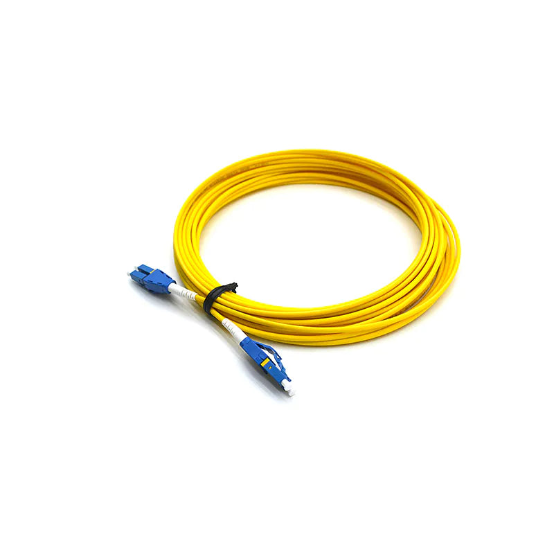 PVC 3.0mm Fiber Optic Patch Cord LC UPC To LC UPC Uniboot Duplex OS2 Single Mode