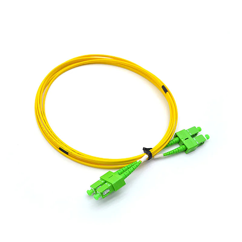 SC-APC-SM Duplex Fibre Optical Patch Cords 2.0mm LSZH 3m