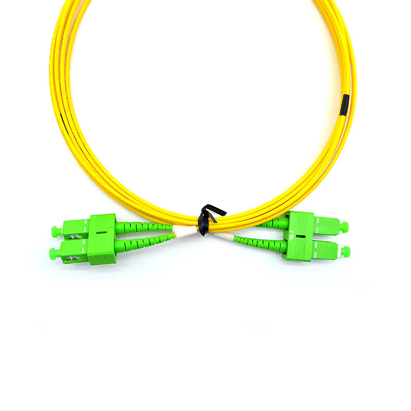SC-APC-SM Duplex Fibre Optical Patch Cords 2.0mm LSZH 3m
