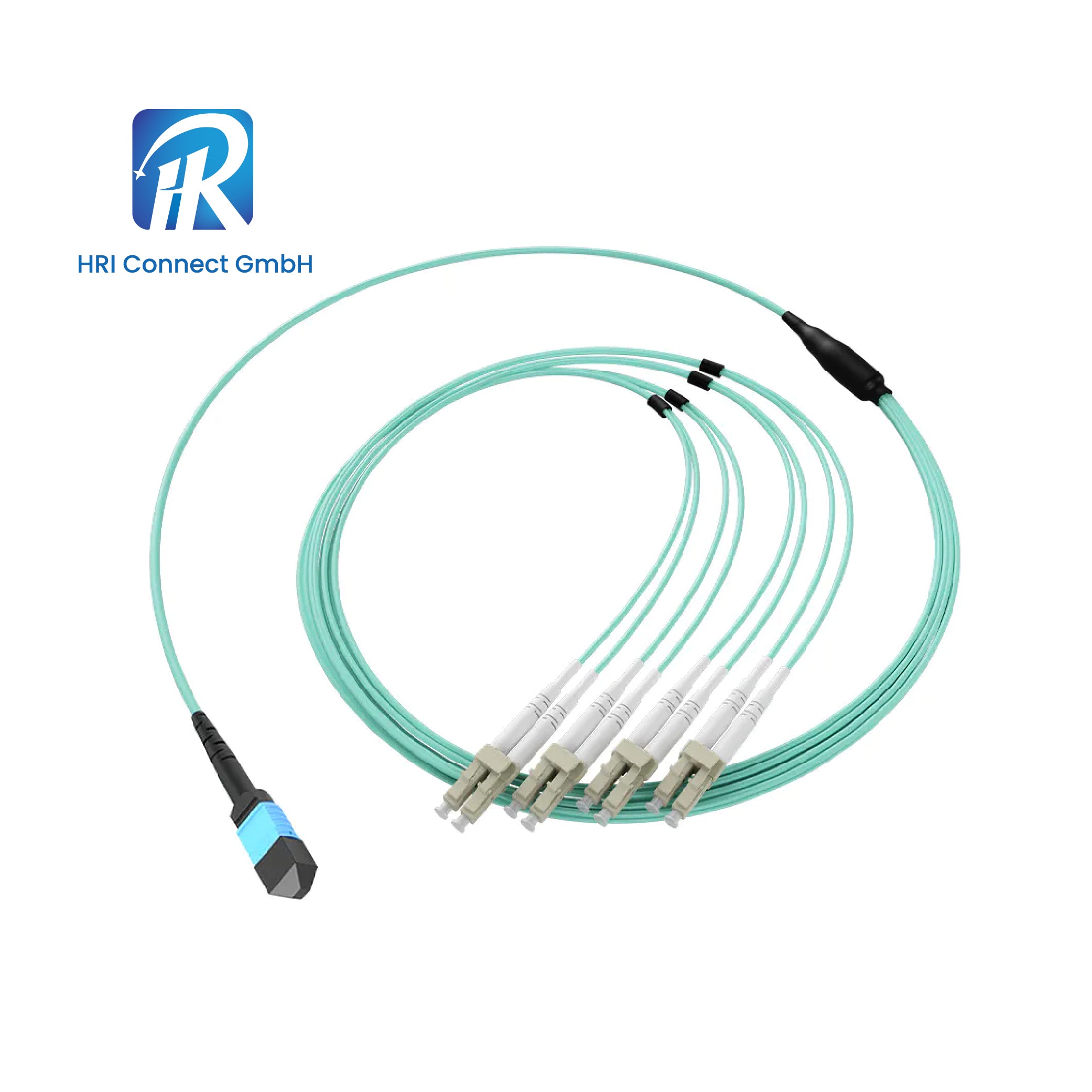 MPO/UPC-8LC/UPC Connectors, DPX, OM4, LSZH shell – HRI Connect GmbH