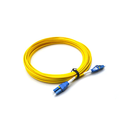 PVC 3.0mm Fiber Optic Patch Cord LC UPC To LC UPC Uniboot Duplex OS2 Single Mode